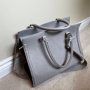 H and M Taupe Tote Bag